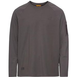 camel active - Lang Mouw Shirt - Grijs - Verkoelend Effect