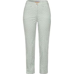 Raphaela by Brax Dames Lorella grafische print broek, pastel groen, 36, Pastel Groen, 62