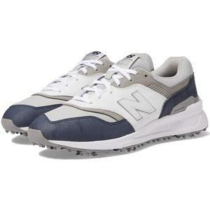New Balance Men's 997 Golf, Navy/White 8 Wide