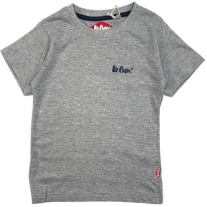 Lee Cooper, T-shirt, jongens, meisjes, (4-14 jaar), poloshirt, tanktop, overhemd, bedrukt, kleding, uniseks, kinderen, sport, ademend, model GLC121210 TS S6-10A, grijs, Grijs, 10 Jaar