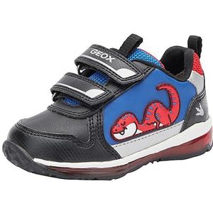 Geox Baby Jongens B Todo Boy Sneakers, Black Red, 21 EU
