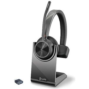 Poly - Voyager 4310 UC - Kantoorheadset - Bluetooth - USB-C - Met Oplaadstandaard