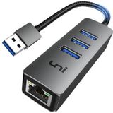 uni - USB Ethernet-adapter - Aluminium Behuizing - USB 3.0 - RJ45 Netwerk LAN