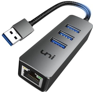 uni - USB Ethernet-adapter - Aluminium Behuizing - USB 3.0 - RJ45 Netwerk LAN