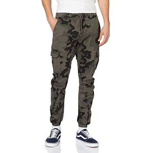 Urban Classics Cargobroek voor heren, casual cargobroek voor mannen, verkrijgbaar in vele kleurvarianten, maten XS - 5XL, grijs camouflage, 32