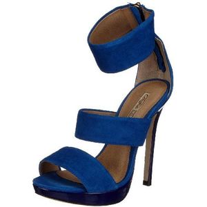 Buffalo London Kid Suede 16607-663, damessandalen/modieuze sandalen, Blau Royal24, 38 EU