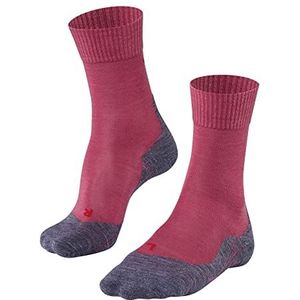 FALKE Dames Wandelsokken TK5 Wander W SO Wol Functioneel material Anti-Blaar dun 1 Paar, Rood (Mixed Berry 8215), 37-38