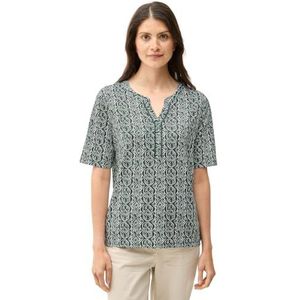 Cecil - Dames Shirt - Groen - Katoen-Modaalmix