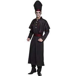 Boland - kostuum voor volwassenen Donkere priester, paus, bisschop, horror, Halloween, carnaval, themafeest