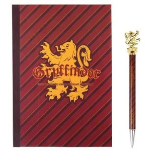 CERDA Harry Potter Gryffindor schrijfwarenset – notitieblok + pen – 2 stuks