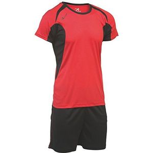 Asioka Set van 69/12 – korte mouwen – uniseks volwassenen S rood/zwart