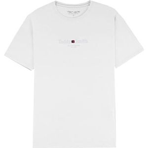 Teddy Smith T-Jim MC Jr T-shirt voor jongens, Wit, 10 Jaar