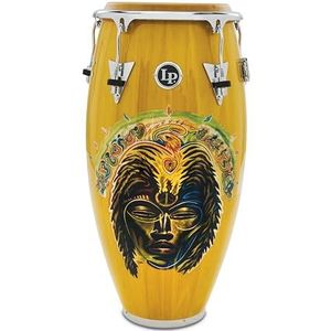Latin Percussion Conga Santana Africa Speaks Quinto 11"" LP522X-SAS, Vibrant Yellow, Chrome Hardware