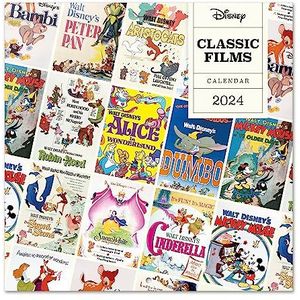 Grupo Erik Kalender 2024 Disney Classic Films - Wandkalender 12 Maanden - Broschürenkalender 2024 30x30 cm - Fsc-gecertificeerde wandkalender - +Bonus 4 maanden