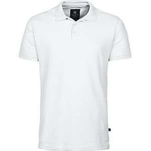 Texstar PS04 Pikee herenhemd met mouwzak, maat XL, wit