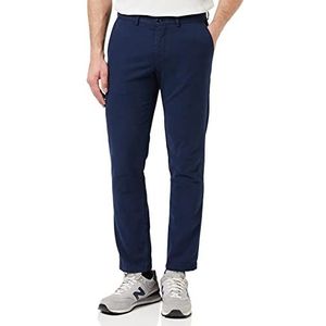 Hackett London Heren Textuur Chino Broek, Navy, 32W/32L