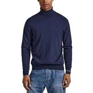 Pepe Jeans Andre Turtle Neck shirt met lange mouwen voor heren, blauw (dilwich), XL