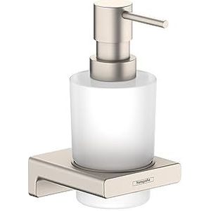 Hansgrohe AddStoris Modern Bath and Kitchen Sink Liquid soap dispenser in Brushed Nickel, 41745820