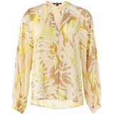 comma - Blouse - Viscose - Tuniekkraag - Doorknoopsluiting