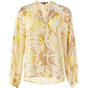 comma - Blouse - Viscose - Tuniekkraag - Doorknoopsluiting