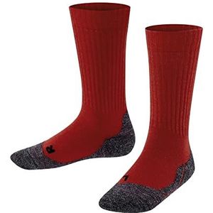 FALKE Uniseks-kind Sokken Active Warm K SO Wol Functioneel material Dik ademend 1 Paar, Rood (Fire 8150), 19-22