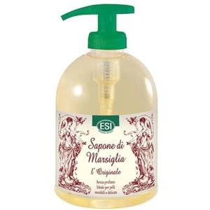 ESI - Vloeibare Marseiller zeep, het origineel, hydrateert, verzorgt en kalmeert de huid, beschermende werking van de huid, dermatologisch getest, zonder geur- en kleurstoffen, 500 ml