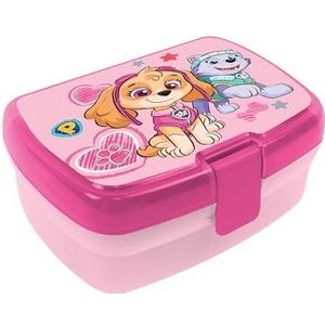 p:os 35418 - Paw Patrol lunchbox voor kinderen met één compartiment, plastic lunchbox met clipsluiting, snackbox voor kleuterschool, school en vrije tijd