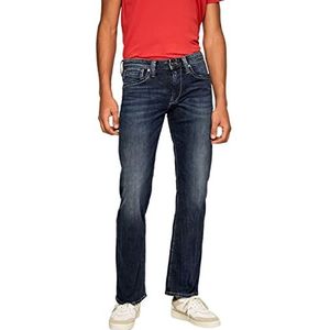 Pepe Jeans Kingston Straight Jeans met ritssluiting, heren, Blauw (Denim-z45), 32W / 34L