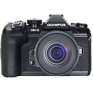 Olympus OM-D E-M1 Mark II Micro-Four-Thirds-Systeemcamera Kit V207063BE000, Incl. M.Zuiko Digital ED 12-45mm F4 PRO Lens, 20 MP Sensor, 5-Assige Beeldstabilisatie, Krachtige Autofocus, 4K Video, Zwart