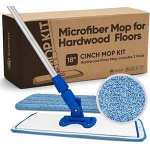 3 stuks Cinch Mop vervangende koppen, microvezel dweilen voor vloerreiniging. Wanddweil met herbruikbare wasbare pads, compatibel met Cinch Mop