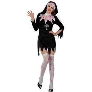Zombie Nun Bloody costume disguise fancy dress girl woman adult (One size 40-42)
