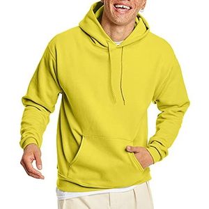 Hanes Heren EcoSmart Hoodie, Midweight Fleece, Pullover Hooded Sweatshirt, Geel, 3XL