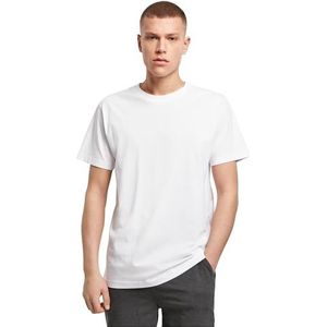 Build Your Brand Heren Organic Round Neck T-Shirt, wit, L