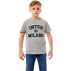Inter T-shirt voor kinderen en jongens, Lichtgrijs, 8 jaar
