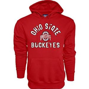 Blue 84 Men's Ohio State Buckeyes Hoodie Line Up Team Color, Ohio State Buckeyes Red, Large