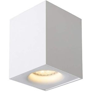 Lucide BENTOO-LED - Plafondspot - LED Dimbaar - GU10-1x5W 3000K - Wit, 8,3 x 8,3 x 11 cm