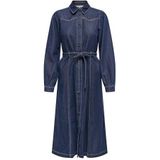 Onljulie - Lange Jurk - Denim - Overhemdkraag - Regular Fit