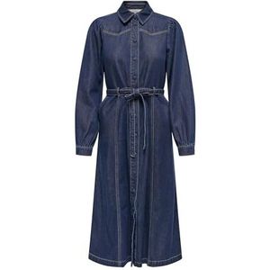 Onljulie - Lange Jurk - Denim - Overhemdkraag - Regular Fit