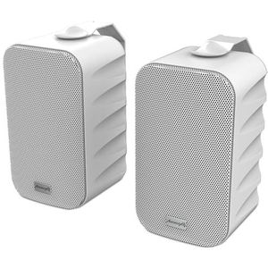 Audibax Delta 42 BT White Bluetooth-luidspreker, krachtige actieve luidspreker voor aan de muur, Bluetooth-compatibel, hoog frequentiebereik (90 Hz - 20 kHz), surround sound
