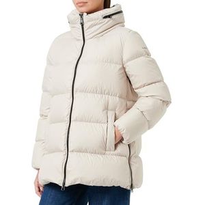 Geox W Camei Jacket voor dames, Zilvergrijs, 48