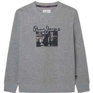 Pepe Jeans Nigel Sweatshirt voor jongens, Grijs (Grijs Marl), 14 jaar