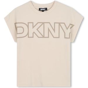 DKNY D62412 T-shirt voor meisjes, Leisteen, 12 Jaren