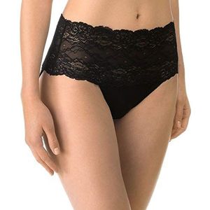 Calida Sensual Secrets Slip voor dames, van viscose met kanten inzetstukken, zwart, 36/38