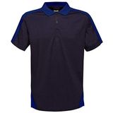 Regatta Mannen Snelle Knoop Hals Professionele Contrast Coolweave Wicking Polo Shirt, Nvy/Newroyal, XL UK