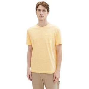 TOM TAILOR T-shirt voor heren, 35206 - Sunny Yellow Finestripe, L