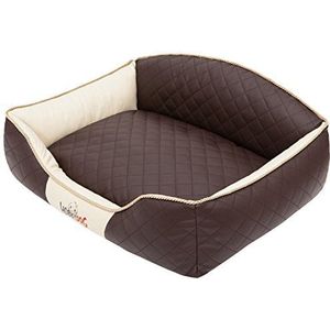 Hobbydog Elite hondenbed, groot, bruin/beige zijkanten