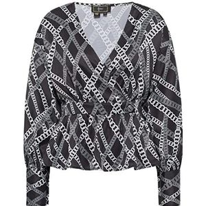 ZITHA Damesblouse 19520112-ZI01, zwart-wit, S, zwart, wit, S