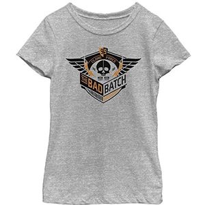 Star Wars Girl's Girl's Short Sleeve Classic Fit T-shirt, Heather Grey, M