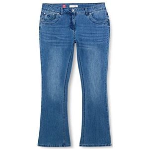 Million X Dames Victoria Flares Jeans, Stone Blue Denim, 46W / 30L, Stone Blue Denim, 46W x 30L