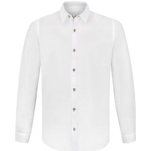 Stockerpoint heren peter overhemd, wit-groen, L